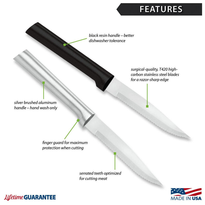 Set of 4 Rada Serrated Steak Knives