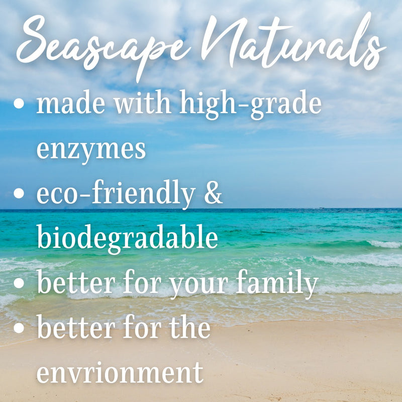 Seascape Naturals detergents are eco-friendly and biodegradable