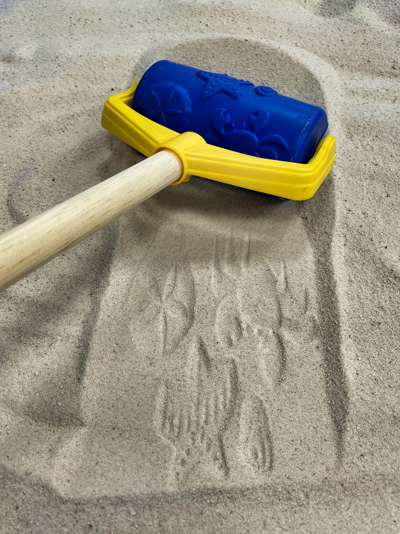 Seashell Roller for the Beach in Blue available on harvestarray.com