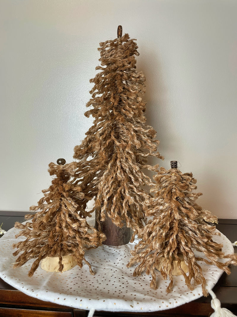 Set of Three Shaggy Rope Trees