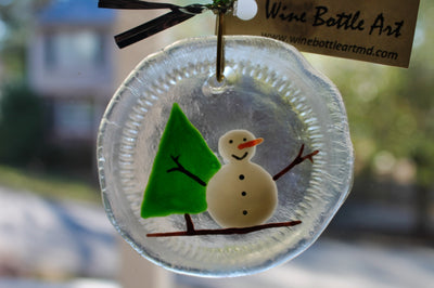 Christmas tree and snowman Christmas Mini-Ornaments and Suncatchers