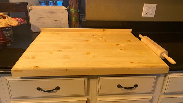 Expertly crafted solid wood dough boards. Handmade in the USA, this 30 x 24 inch board is a baker&