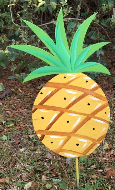 The Pineapple is known to represent a Warm Welcome, a Celebration, and Warm Hospitality.  From Harvest Array