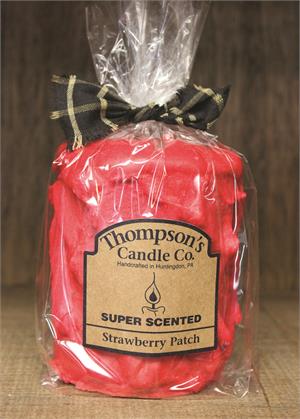 Strawberry Patch Super Scented Medium Pillar Candle