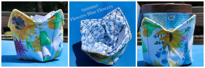 Summer Flower Reversible Ice Cream Pint Cozies From Harvest Array