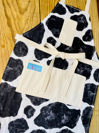 Susanna Cow Print Apron