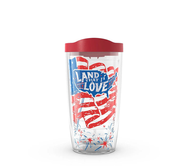 Land the I love 16oz. Tervis Tumblers with Lids 