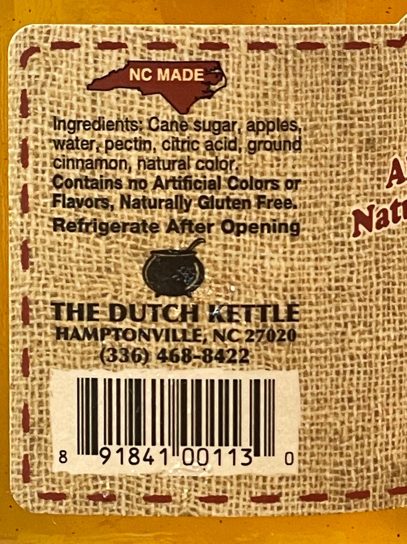 Apple jam label