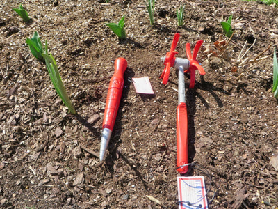 Use both the Spintiller Dibber and Mini for your raised flowerbeds. 