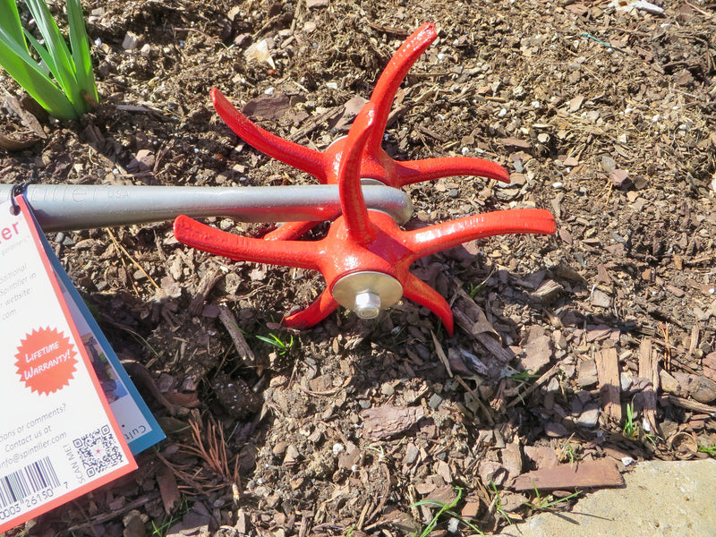 Use this multifunctional tool to cultivate, till and weed your flower beds.