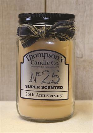 Anniversary Mason Jar Super Scented Candles 12oz.