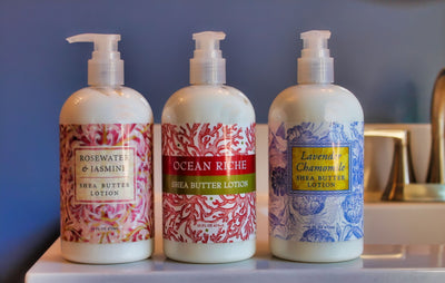 Three Shea Butter Lotions available at Harvest Array