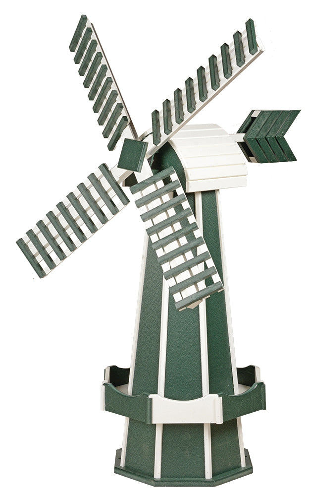 Turf Green and White Poly Windmill -Large Size from Beaver Dam 