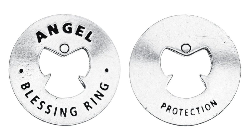 Angel Pewter Blessing Ring Charm