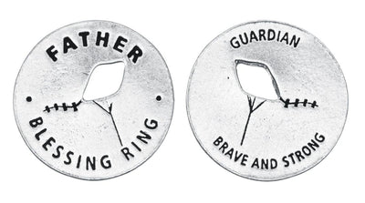 Father Pewter Blessing Ring Charm