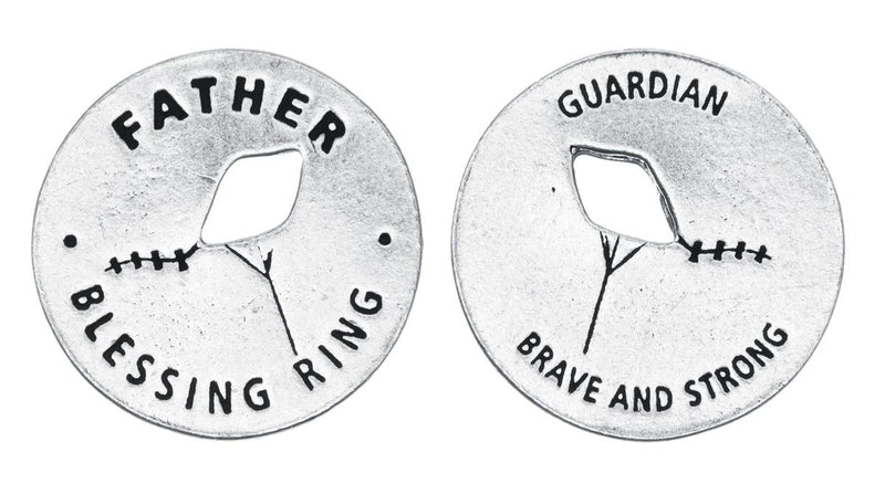 Father Pewter Blessing Ring Charm
