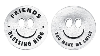 Friends Pewter Blessing Ring Charm