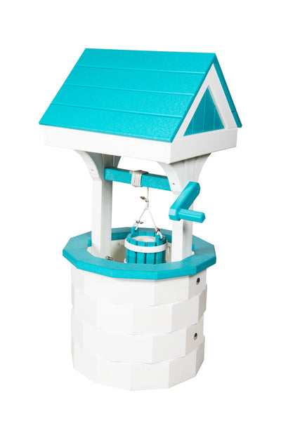 White and aruba blue Large Wishing Well