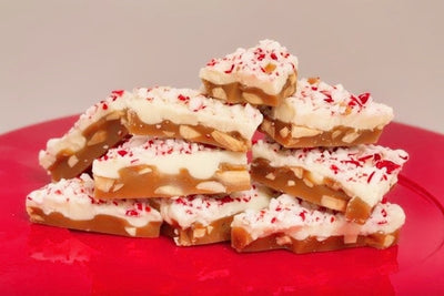 White Chocolate Peppermint Toffee