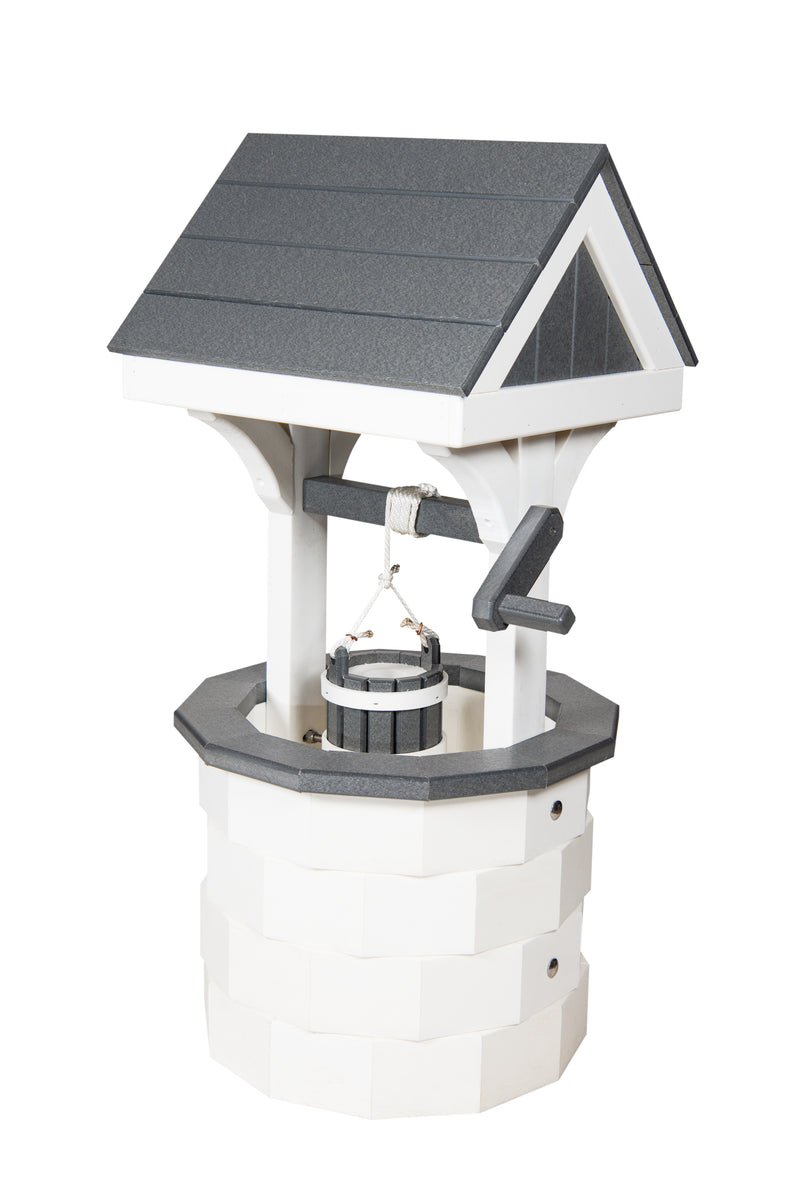 White and dark gray Medium Wishing Well