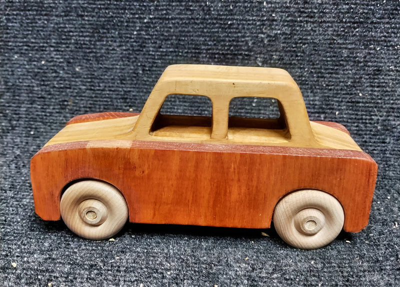 Handcrafted Wooden Cars Kids Toy - Sedan