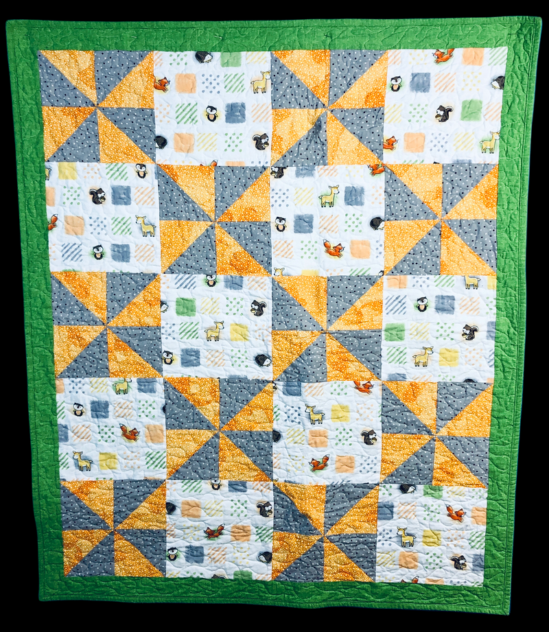 Woodland Patchwork Baby Quilt
