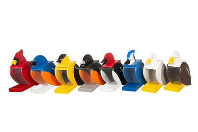 The collection of the Bird Shaped Poly Bird Feeders