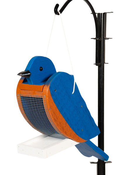 Blue Bird Bird Shaped Wooden Bird Feeders