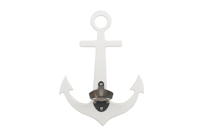 White Anchor Sea Quest Nautical Bottle Opener