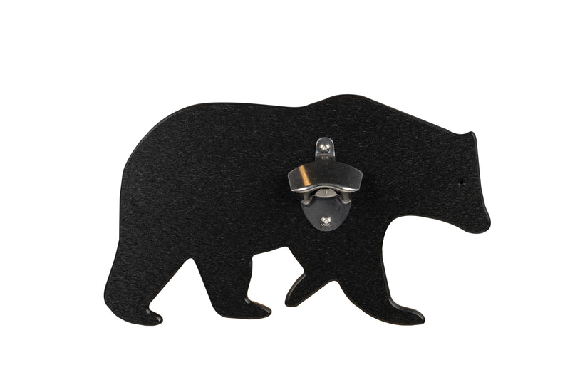 Black Bear Poly Wildlife Bottle Opener