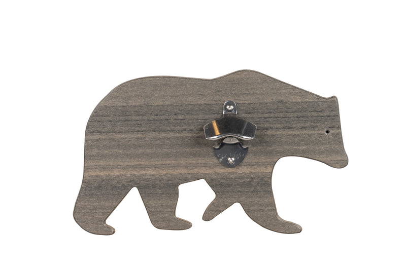 Coastal Gray Bear Poly Wildlife Bottle Opener