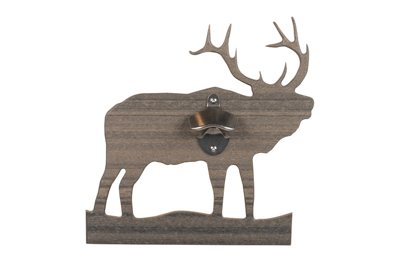 Coastal Gray Elk Poly Wildlife Bottle Opener