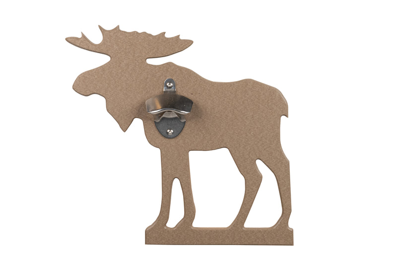 Weatherwood Moose Poly Wildlife Bottle Opener