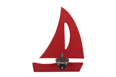 Cardinal Red Sailboat Sea Quest Nautical Bottle Opener