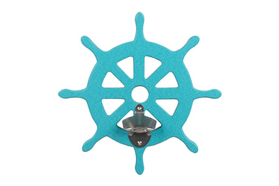 Aruba Ships Wheel Sea Quest Nautical Bottle Opener