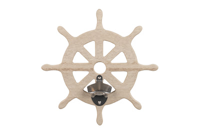 Birchwood Ships Wheel Sea Quest Nautical Bottle Opener
