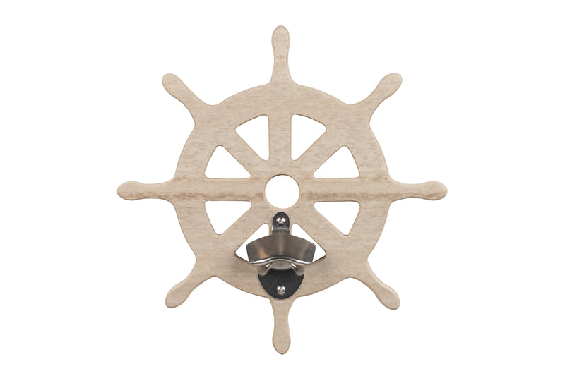 Birchwood Ships Wheel Sea Quest Nautical Bottle Opener