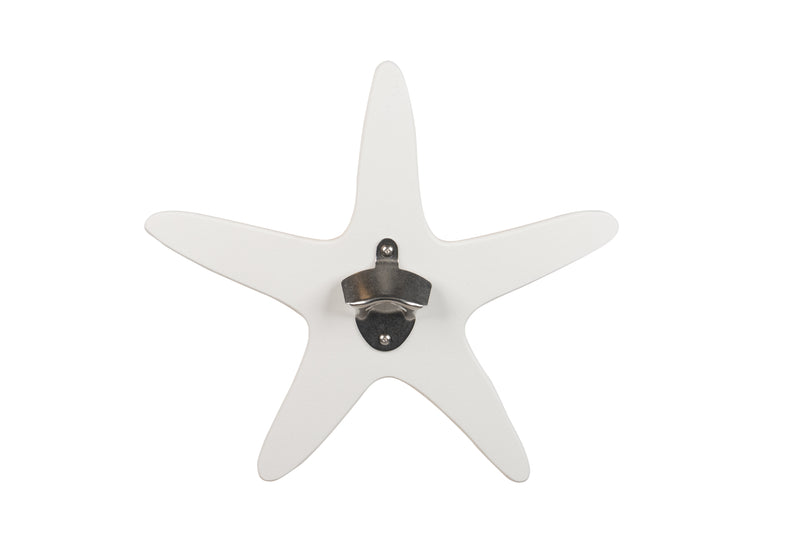 White Starfish Sea Quest Nautical Bottle Opener