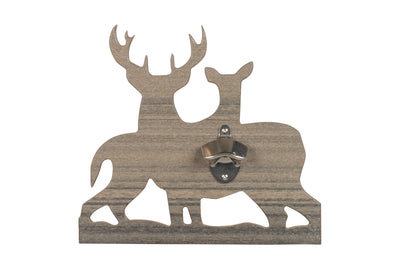 Coastal Gray Whitetail Deer Poly Wildlife Bottle Opener