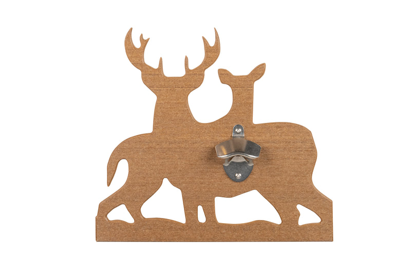 Mahogany Whitetail Deer Poly Wildlife Bottle Opener