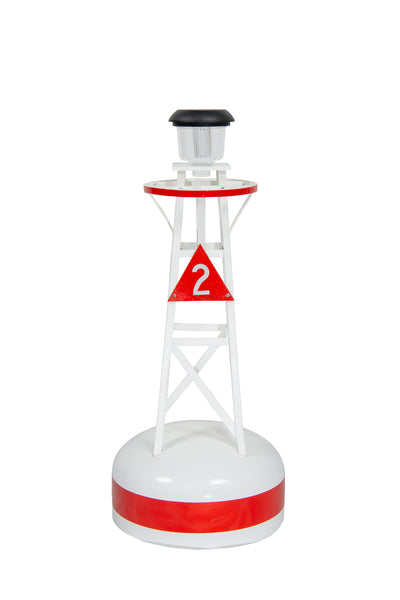 Shop our durable Small Ornamental Buoys for charming lawn decor. Made with quality materials, each buoy includes lawn anchors and solar lights.