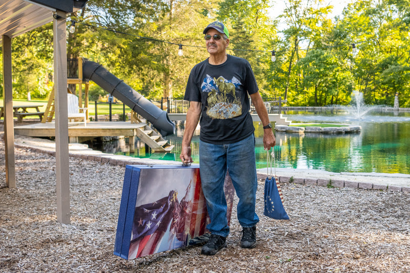 Polywood Corn Hole Game Boards are easy to transport