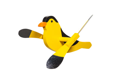 Golden Finch Wooden Whirlybird