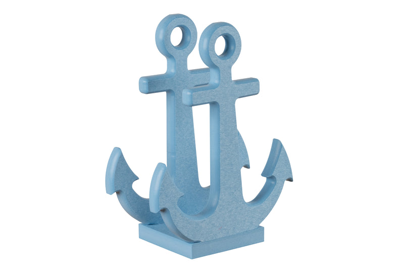 Powder blue anchor nautical collection napkin holders