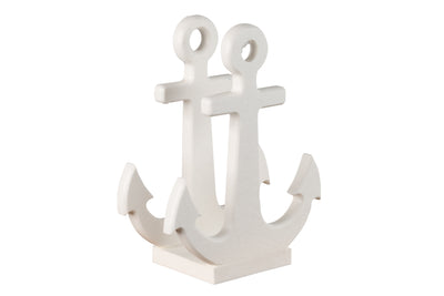 White anchor nautical collection napkin holders