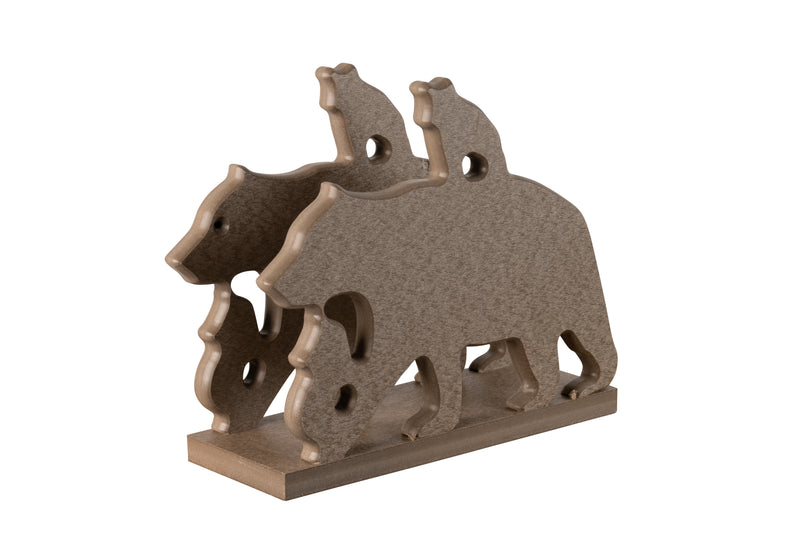 Weatherwood bear with cubs Wildlife Collection Napkin Holders