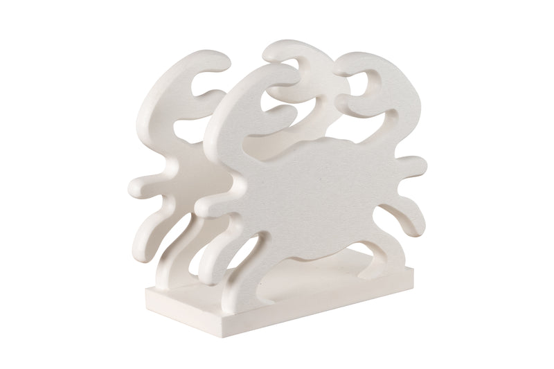 White crab nautical collection napkin holders