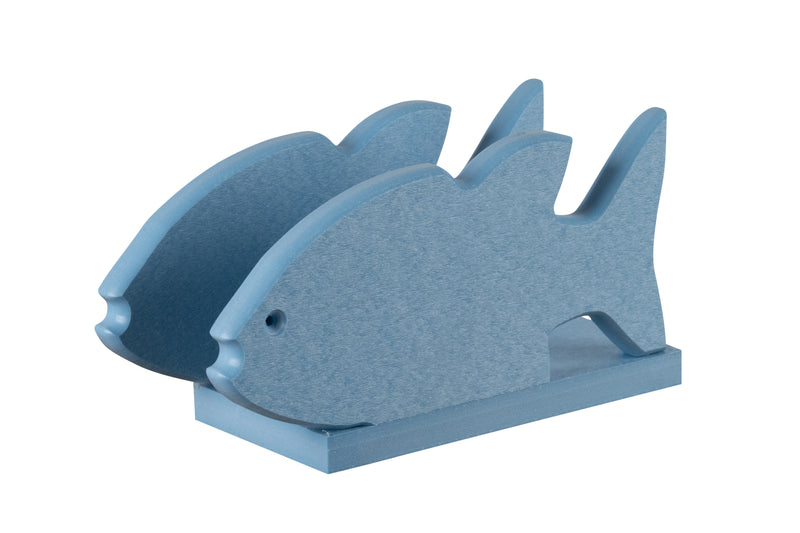 Powder blue fish nautical collection napkin holders