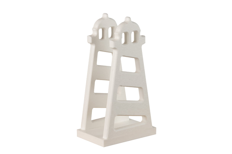 White lighthouse nautical collection napkin holders