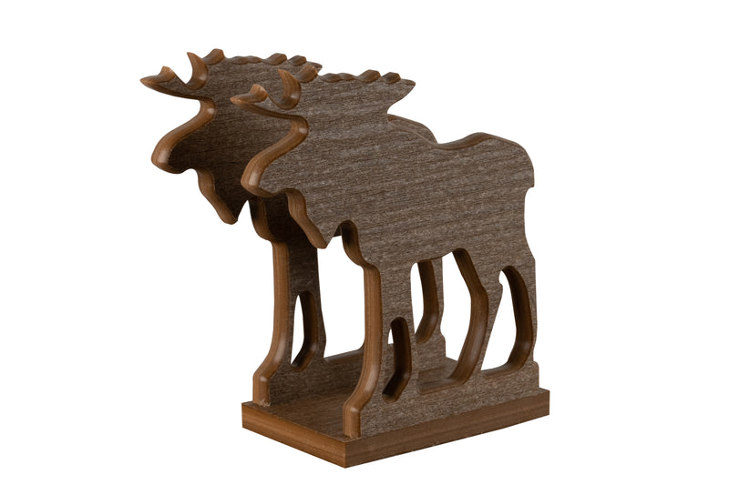 Mahogany moose Wildlife Collection Napkin Holders